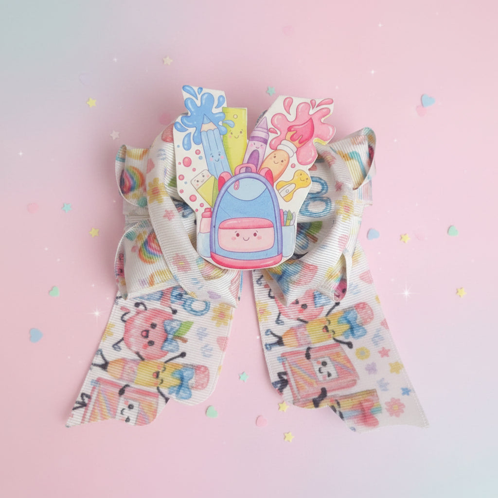 Kawaii School Supplies Bow