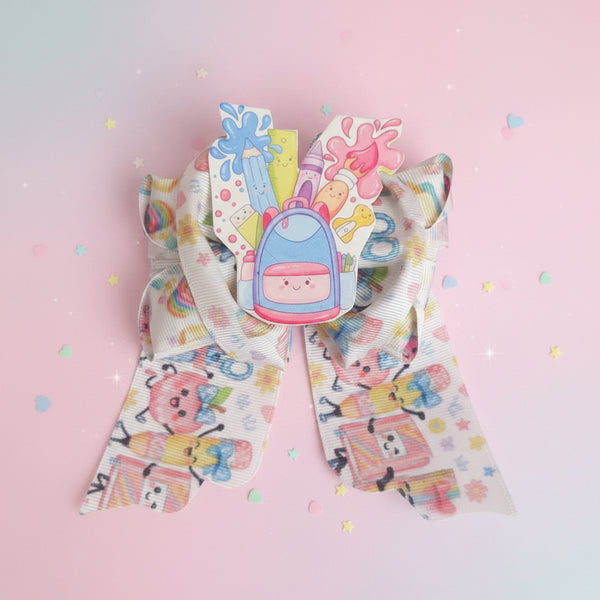Kawaii School Supplies Bow